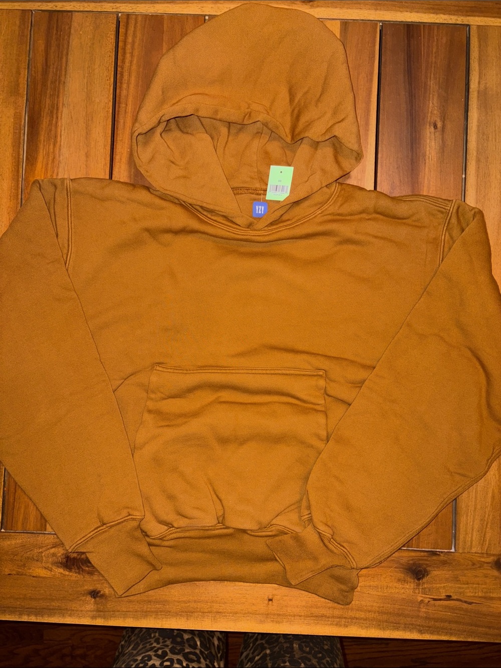 GAP Men's Crewneck Hoodie in Camel Brown